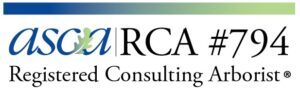 American Society of Consulting Arborists logo with RCA #794 Registered Consulting Arborist