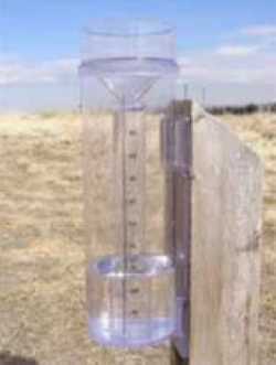 1-inch capacity rain gauge