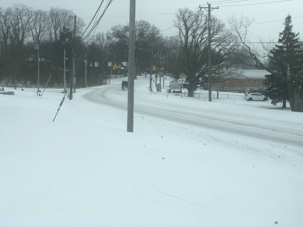 snowy road