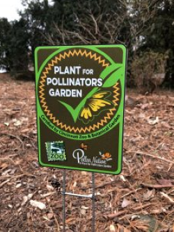 Plants for Pollinators Garden sign