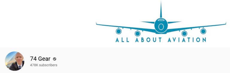 74 Gear 478K subscribers with All About Aviation logo