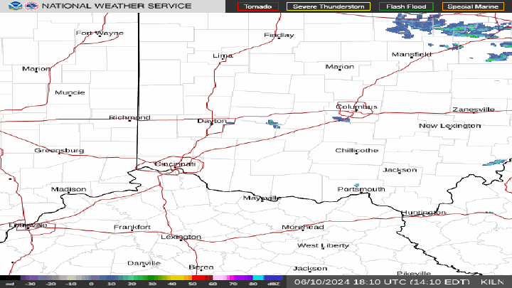 Storm movement on map