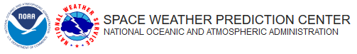 Space Weather Prediction Center National Oceanic and Atmospheric Administration with NWS and NORA logos