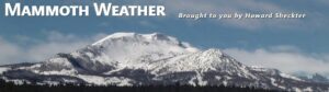 Mammoth Weather banner with picture of mountains