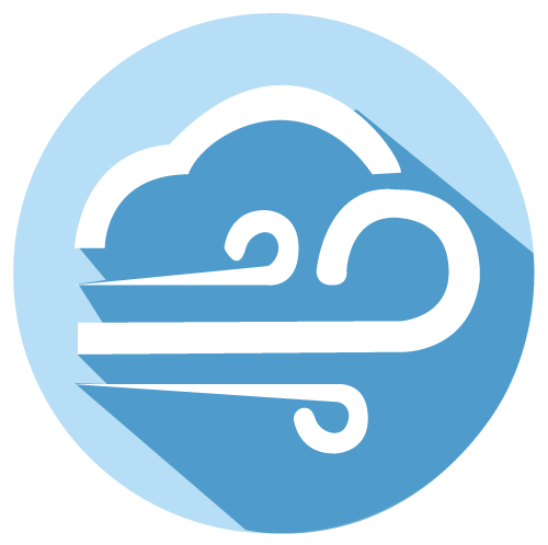 Windy cloud icon